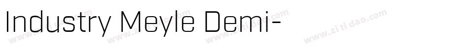 Industry Meyle Demi字体转换